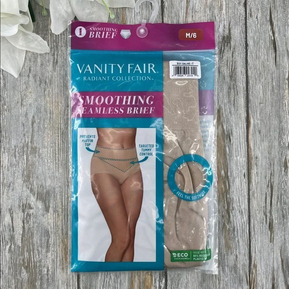 Smoothing Brief Seamless Underwear Light Shaping Tummy Control Size M/6